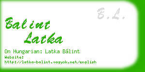 balint latka business card